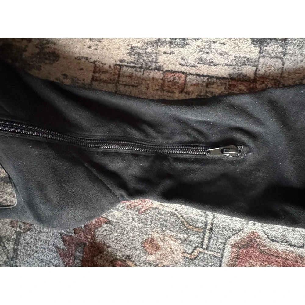 LILIANA Black Pointed Toe Stiletto Over Knee Boots 8.5 Whimsigoth Party‎ Sexy